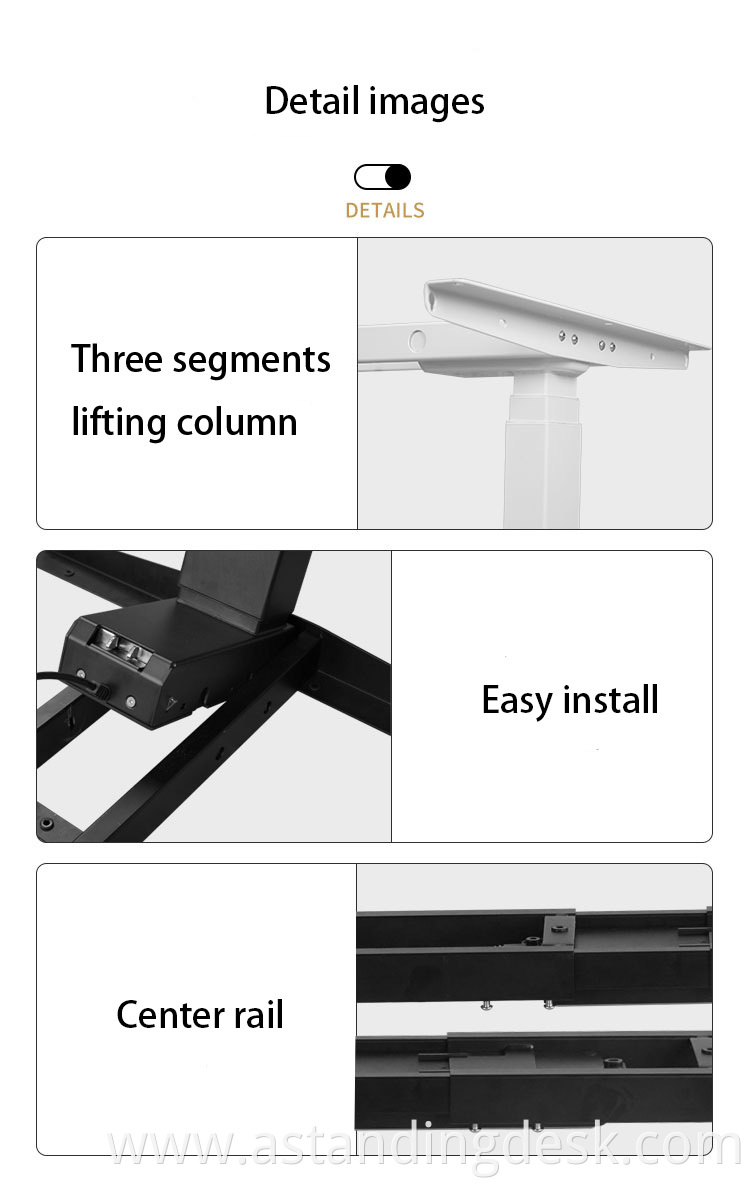 Factory Price Luxury Dual Motor Easy Install Desk